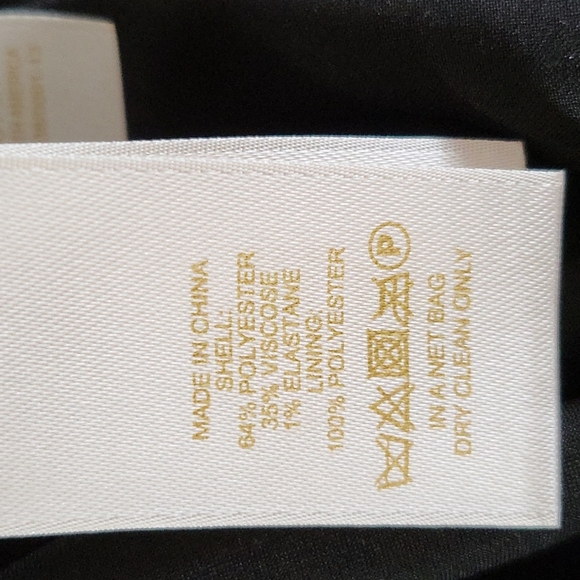 Kate Spade golden zippered black dress size 2 - Picture 7 of 7